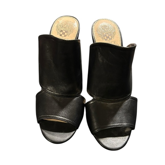 Elegant Black Women's Heeled Mules - Picture 2 of 5